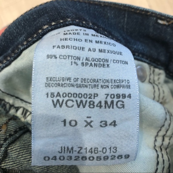 Wrangler Classic Boot Cut Denim Jeans Size 10 33-34” Leg 10” Rise Sexy - Picture 4 of 10